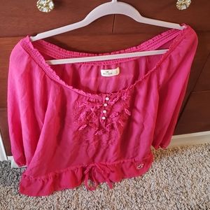 Hollister size Large pink